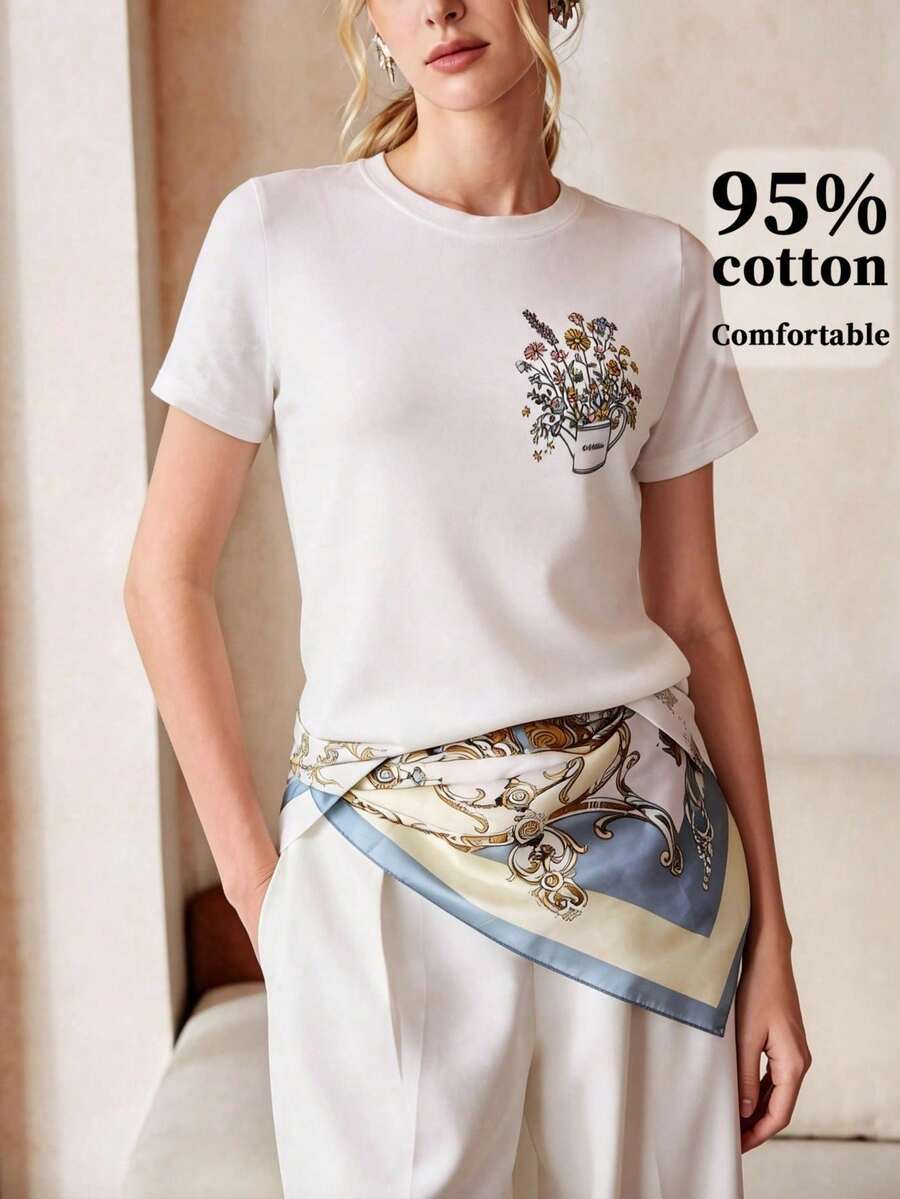 Women T-Shirts - White - View 1