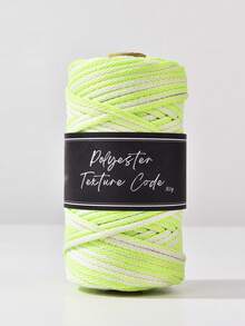 1pc 5mmTwo-Tone Polyester Texture Code Braided Cord, Durable Macrame Rope For DIY Plant Hangers, Bags & Bohemian Decor - Multicolor - View 21