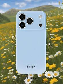 GIIPPA 1pc Light Blue Gradient Halo Pattern Design Phone Case For Phone 17 Pro Max, Compatible With Phone 16 Pro Max, 15 Pro Max, 14 Pro Max, 11/12/13/14/15/16 Pro Max Plus, Korean Style High-End Fashion Fun Elegant Design For Men And Women, Perfect Gift For Girlfriend For Christmas, Valentine's Day, Easter, Wedding Season And Birthday! - Multicolor - View 7