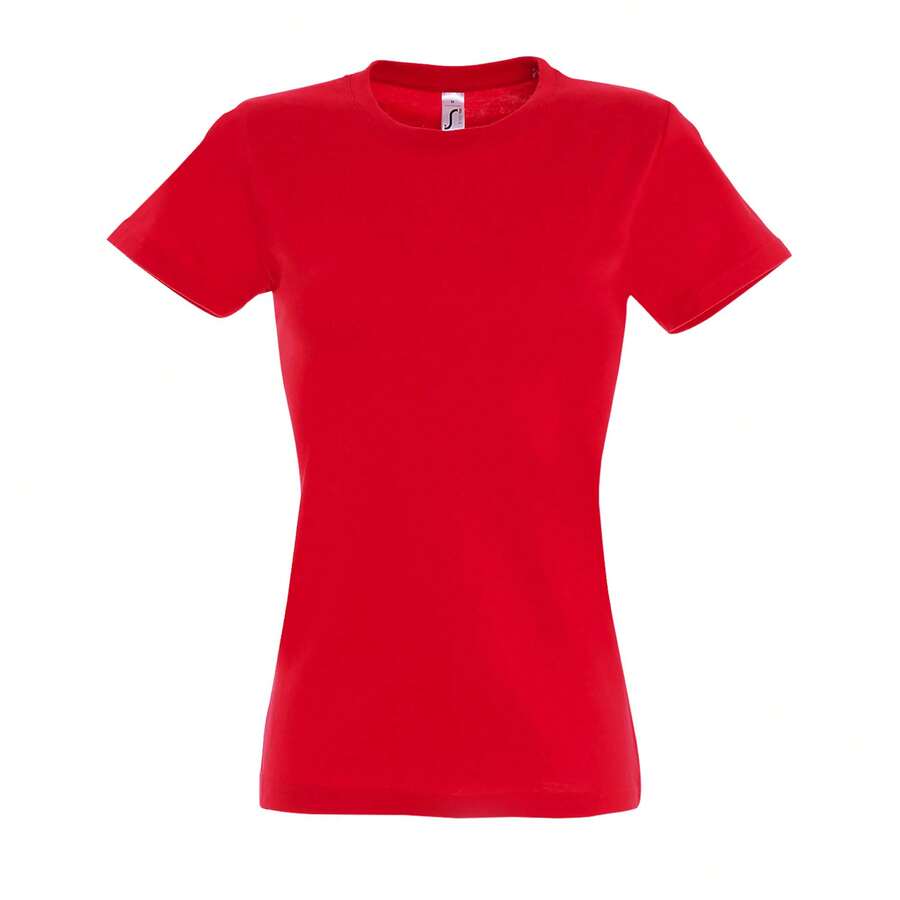 SOLS Womens/Ladies Imperial Short-Sleeved T-Shirt - Red - View 1