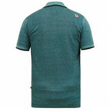 Duke Mens D555 Troy Textured Kingsize Polo Shirt - Teal - View 2