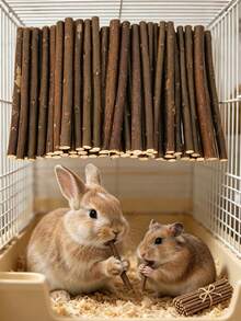 Happy Pet Chewing & Grinding Stick, Suitable For Rabbits, Guinea Pigs And Hamsters - Small Pet Interactive Chewing Toy, Pet Holiday Gift, Birthday Gift - View 1