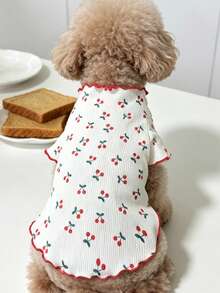Dog And Cat Clothes, Spring Autumn Summer, Small Dog, Anti-Shedding, Cute Two-Legged Pet Clothes For Small Dogs And Cats - Red - View 14