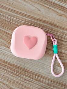 Heart-Shaped Silicone Mini Handheld Storage Bag, Multi-Functional Earphone Key Jewelry Pouch, Exquisite Daily And Birthday Gift - Multicolor - View 15