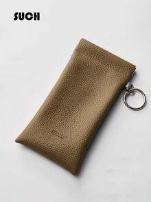 1pc Soft PU Double Layer Glasses Case Glasses Storage Bag, Convenient For Daily Carry, Squeeze Top Leather Glasses Case, Minimalist Solid Color Diamond Pattern Scratch-Resistant Glasses Storage Bag, Glasses Accessories, Reading Glasses, Nearsighted Glasses, Astigmatism Glasses Storage Bag, Back To School Backpack Travel Essential, Beach Summer Vacation Travel Accessories Travel Bag Vacation Holiday School Supplies Glasses Women, Auto-Closing Glasses Glasses Bag Snap Portable Storage Bag Inner Lining Lipstick Makeup Bag Leather Glasses Bag, Glasses Storage Bag - Multicolor - View 14