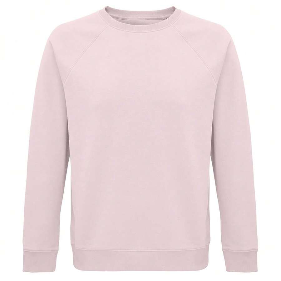 SOLS Unisex Adult Space Organic Raglan Sweatshirt - Pale Pink - View 1