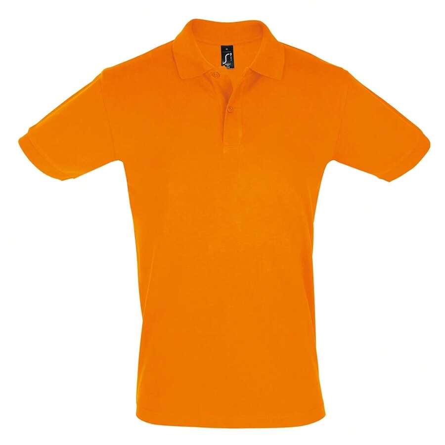 SOLS Mens Perfect Pique Short Sleeve Polo Shirt - 橘色 - 查看 1