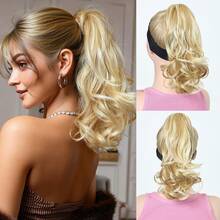 Elegant Claw Clip Ponytail - Short Curly Wavy Style, Synthetic Hair Extension, Fashionable Daily Wear, Easy To Use, Suitable For Various Occasions, Stylish Party Gift, Y2K Fashion - Multicolor - View 6