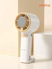 JMMO Portable High-Speed Handheld Fan,Handheld Turbo Fan With Ice Cooling, Rechargeable Portable Mini Fan With Lanyard & Stand, Speed Adjustable Personal Fan For Perfect For Hot Summer Days,Holiday,Travel,Students, Gifts - Handheld - View 1