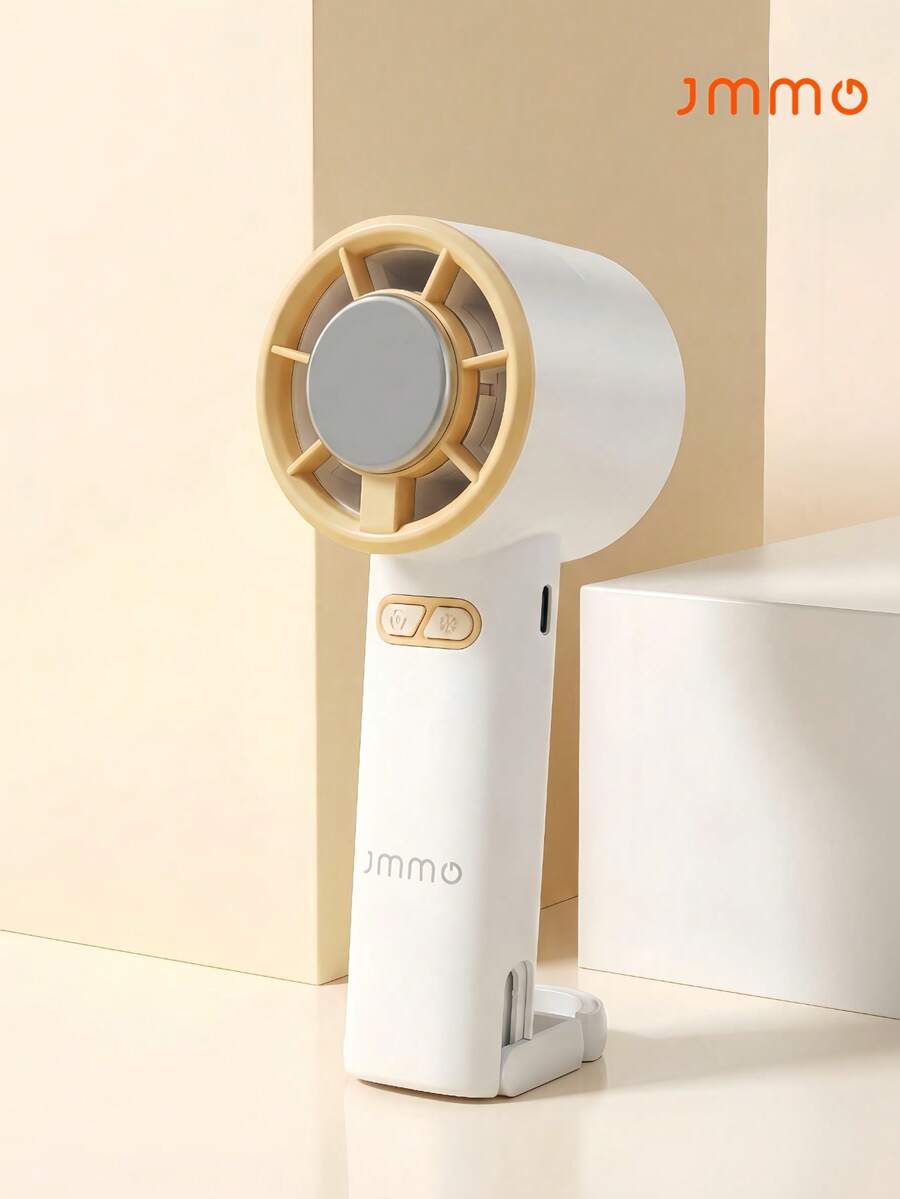 JMMO Portable High-Speed Handheld Fan,Handheld Turbo Fan With Ice Cooling, Rechargeable Portable Mini Fan With Lanyard & Stand, Speed Adjustable Personal Fan For Perfect For Hot Summer Days,Holiday,Travel,Students, Gifts - Handheld - View 1