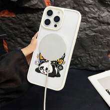 マグネット式黄ばみ防止 | 高級感あふれる2in1アクリルマグネット式スマホケース！スタイリッシュで手触りも良く、実用的な保護機能とマグネット式・耐衝撃設計を融合させた、高級感あふれるケースです。 パンダ 脳のロード中でない 疲れた アニメ風ケース, 17e,家族、恋人、友人、そして子供たちへのプレゼントに最適です。Pixel 9 Pro/16e/9A/Pixel 8 Pro/14 Plus/17/12 Pro/Pixel 8/Pixel 10/Air/16 Pro/14 Pro Max/Pixel 8a 5G/13/17e スマートフォンケースに対応 - ピンク - チェックする 8