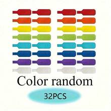 8/16/32pcs Colorful Reusable Cable Ties With Write-On Labels, Adjustable Wire Organizer Straps For Cord Management, Cable Identification, Home Office Desk Setup & Electronic Accessories Storage - Multicolor - View 7