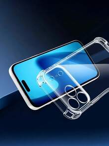 豪華防震軟 TPU 透明保護後蓋，相容 iPhone 17 16 15 14 13 12 11 Pro Max 16 15 14 8 7 Plus X Xs Max Xr 8 7 - 透明的 - 查看 6