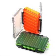 1 pieza Caja de pesca de doble cara, caja de almacenamiento de anzuelos y accesorios de pesca, organizador de señuelos y cebos falsos - Multicolor - Ver 5