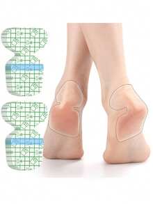 30pcs Invisible Moisturizing Heel Pads, Breathable Comfortable Repair Cracked Heels, Sensitive Skin Foot Care - A - View 2