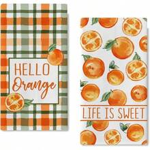 1/2/100pcs Luxury Kitchen Towels, Lemon & Bee Pattern Design, Multiple Sizes Available, Machine Washable, Heat Resistant, Highly Absorbent And Easy To Clean, Suitable For Party Decor, Coffee Table And Home Decoration - Multicolor - View 13
