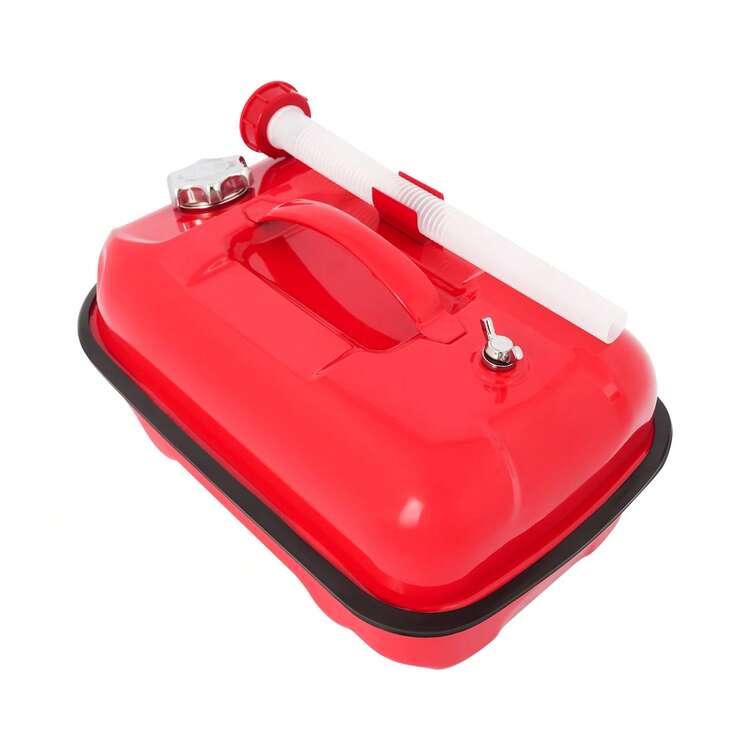 Red 2.2 Gallon Fuel Tank, Leak-Proof Portable Gas Can With Handle & Fueling Pipe, Anti-Tip Horizontal Fuel Container For Motorcycle, RV, Outboard Engine, Go-Kart And Industrial Machinery - A - View 8
