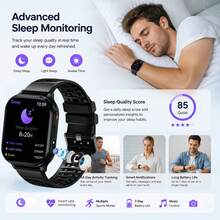SENBONO 2026 New Smartwatch With Camera, Camera, Dynamic Dial, Wireless Calling, Music Player, Weather, Heart Rate/Sleep Monitoring, Calculator, Pedometer, Information Reminder, High-Quality, Durable Battery, Suitable For Both Men And Women - View 6