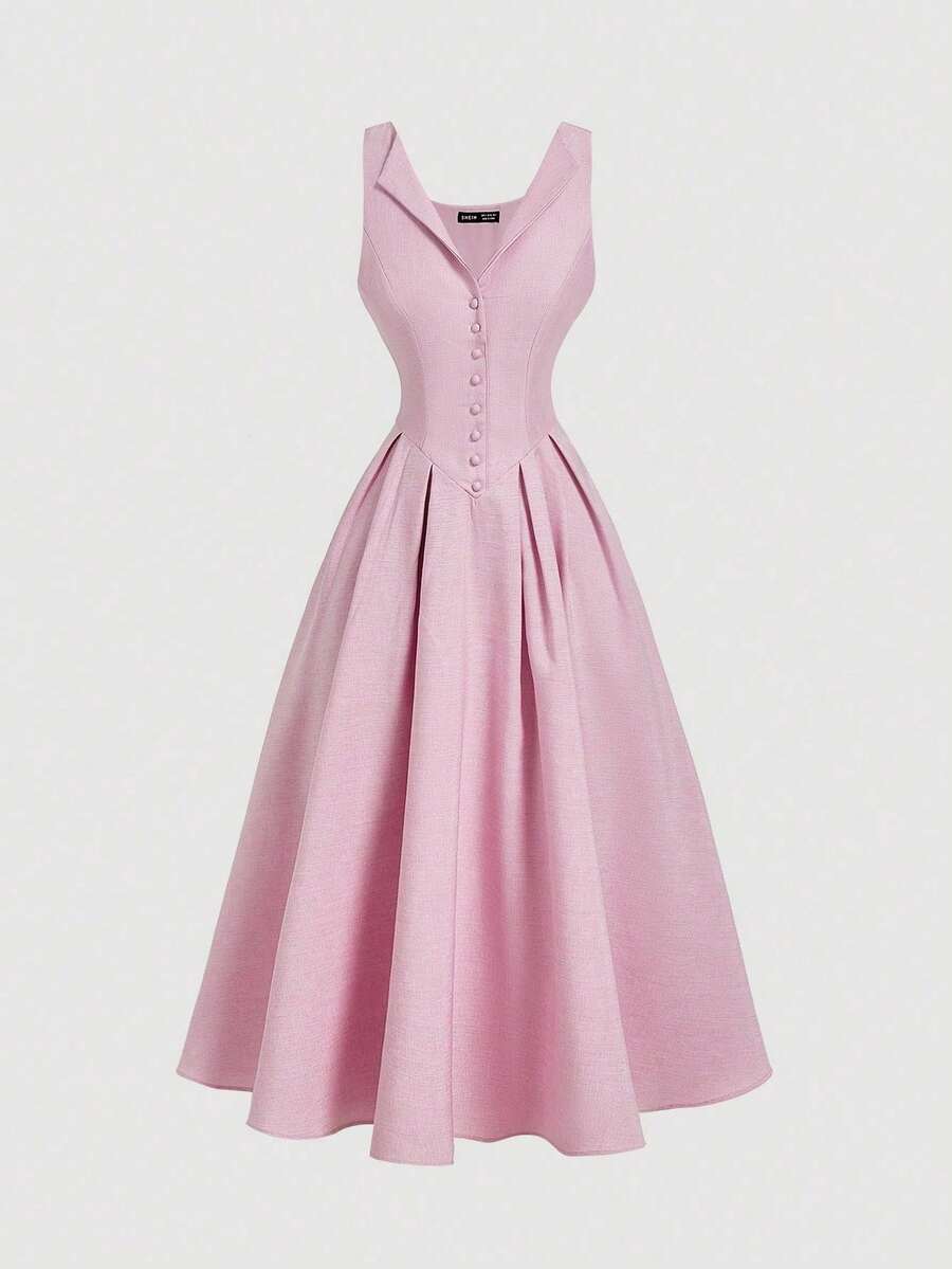 Women Midi Dresses - Rosa - View 1