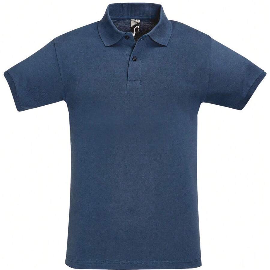 SOLS Mens Perfect Pique Short Sleeve Polo Shirt - 牛仔布 - 查看 1