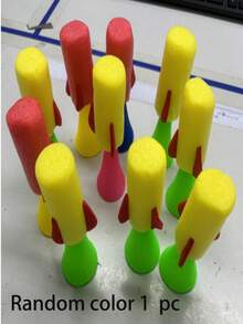 1/5/10pcs Colorful Foam Rocket Launcher, Space Theme Rocket Slingshot, Interactive Flying Rocket Toy, Mini Rocket Launcher Party Supplies, Birthday Party Favor Fillers, Carnival Prizes, Holiday Party Gifts, Christmas And Halloween Celebration Gifts, Indoor Outdoor Party Game Accessories - Bouncing Rocket - View 11