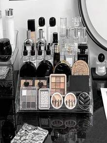 7-Tier/5-Tier/3-Tier Clear Acrylic Multi-Layer Nail Polish Display Rack, Cosmetic Sample Storage Rack, Glasses Holder, Photo Frame, Jewelry Stand, Storage Box, Suitable For Home Living Room Office Decoration, Bedroom Desktop Organization, Birthday Gift - Clear - View 2