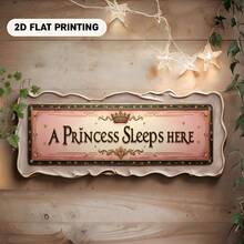 2D Flat Metal Sign, A Fun Wall-Mounted Metal Decor, Crown Text Star Border, Suitable For Bar, Living Room, Restaurant, Hotel, Room, Dining Room, Office, Garage - Multicolor - View 5