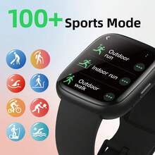 1.83-Inch HD Large Screen Unisex Smartwatch, Voice Assistant, 300mAh Battery, 100+ Sports Modes, IP68 Waterproof Rating, 24-Hour Tracking, Smart Voice Assistant, Customizable Watch Face, Music Control, Camera Control, Phone Positioning - Multicolor - View 3