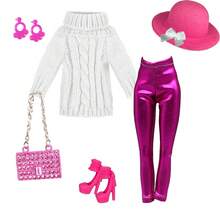 1/6 Doll Clothes Sweater And Pants Outfit Set Compatible With 11.5 Inch BJD Doll, 30cm Fashion Doll Accessories, Doll Dress Up Costume Gift For Girls - Multicolor - View 4