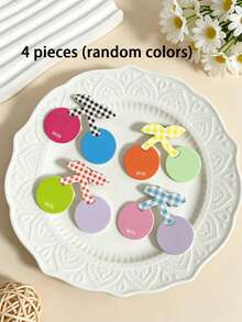 4pcs Spliced Cute Cherry Hair Clip For Girls, Mixed Fruit Edge Clip, Sweet And Fresh Fruit Hair Accessory (Color Random) - Multicolor - View 6