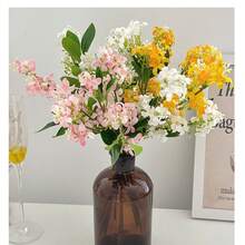 1pc Artificial Osmanthus Flower, Decorative Artificial Golden Osmanthus, High Quality Artificial Lilac Flower, Home Living Room Decoration Wedding Scene Arrangement Artificial Flower, Suitable For Decoration - Multicolor - View 5