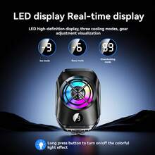 Pendingin Ponsel Semikonduktor K55 - Pendingin Beku yang Ampuh, Layar Digital, Dapat Dipasang pada Dudukan untuk Smartphone Gaming - MultiWarna - View 5