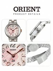 Orient Women's SWD02001W0 Solar Watch, Two-Tone Stainless Steel Band, Crystal Glass, 30m Water Resistant, Minimalist Dress Watch - Gold - View 5