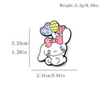 SANRIO 1件可愛卡通胸針，金屬徽章，柔軟甜美貓咪合金胸針，包包配件針 - 彩色 - 查看 5