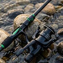 1 Set 1.8m Spinning Reel Fishing Rod, Includes Spinning Reel, Full Set Of Fishing Tackle Accessories, Fishing Knot Guide Card And Portable Bag, Suitable For Lake, River And Pond Fishing Portable Fishing Gear - Green - View 4