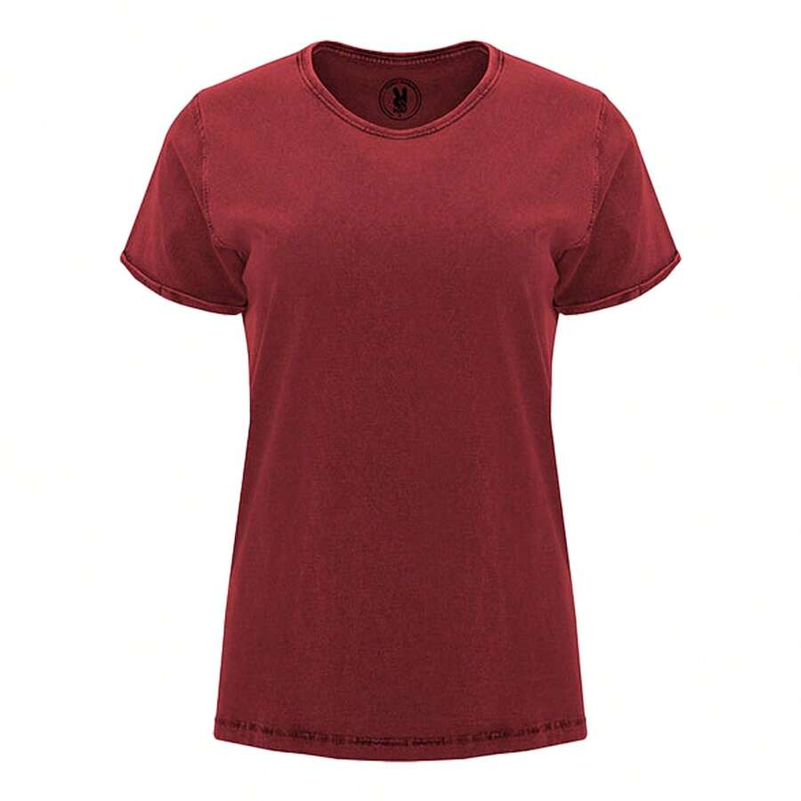 Roly Womens/Ladies Husky T-Shirt - Garnet Red - View 1