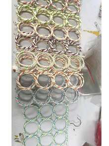 1pc 28-Ring & Colorful Woven Foldable 16-Ring Scarf Hook, Random Color Belt Storage Rack. Perfect For Home, Bedroom, Autumn, Spring & Holiday Decor. Practical Storage Rack, Matches Women's White T-Shirts, Black Pants, Winter Clothes & Dresses - Random Color - View 5