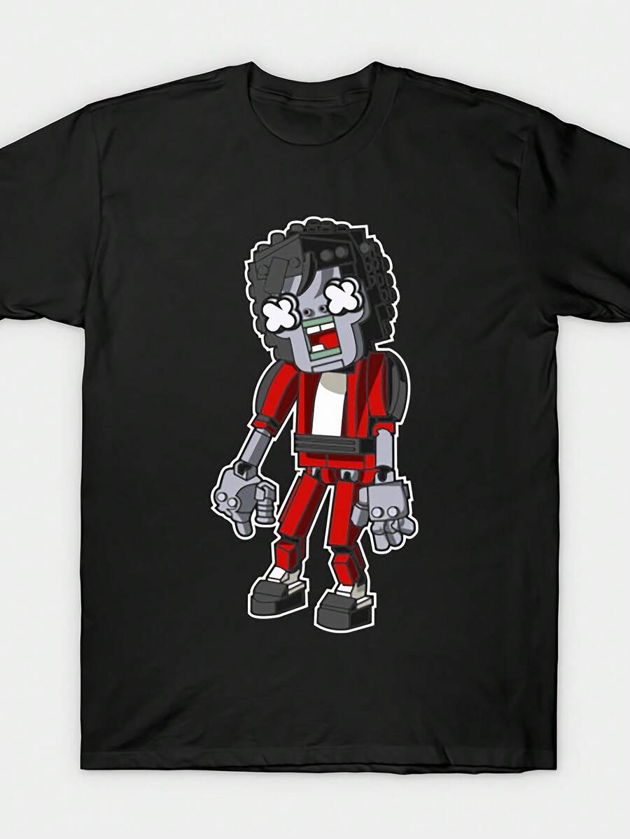 Men T-Shirts - 黑色 - 查看 1