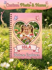 Customized Personalized Pink Bow Pattern Spiral Bound Notebook, Cute Pink Diary, Suitable For Girls, Back To School Essential, Perfect Gift For Her, Customized Notebook School Supplies, Back To School Season, Multi-Functional, Highly Decorative, Reusable, Modern Fashion, Colorful, Cute Vintage, Cartoon, Kawaii, Customized, Personalized, Unique, Suitable For Office Workers, Customers, Students, Business/Work/Office/Study Use - Multicolor - View 9