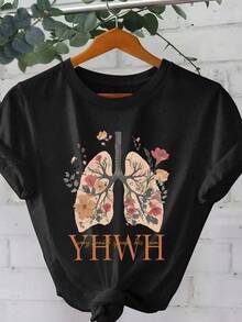 Women T-Shirts - Black - View 1