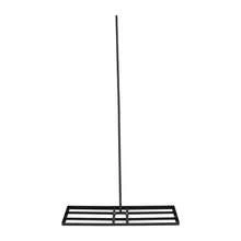 Lawn Leveling Rake – 36" X 10" Steel Yard Tool For Grass & Soil, Adjustable Angle 0‑180°, Long Handle 5.74ft, Grid-Shape Head For Leveling, Mulching & Fertilizing, Removable & Lightweight 9.92 Lbs – Black - Default - View 5
