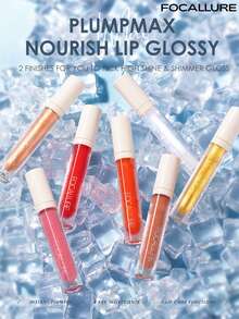FOCALLURE 2.5g Plumpmax High-Shine Lip Gloss, Instant Lip Plumping & Mirror Glass Glossy Finish, Refreshing Non-Sticky Lightweight Texture, Versatile Multi-Use, Long-Lasting All-Day Hydration & Shine Lock - #01 CRYSTAL - View 4
