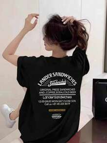 Camisetas de Tallas grandes - Negro - Ver 1