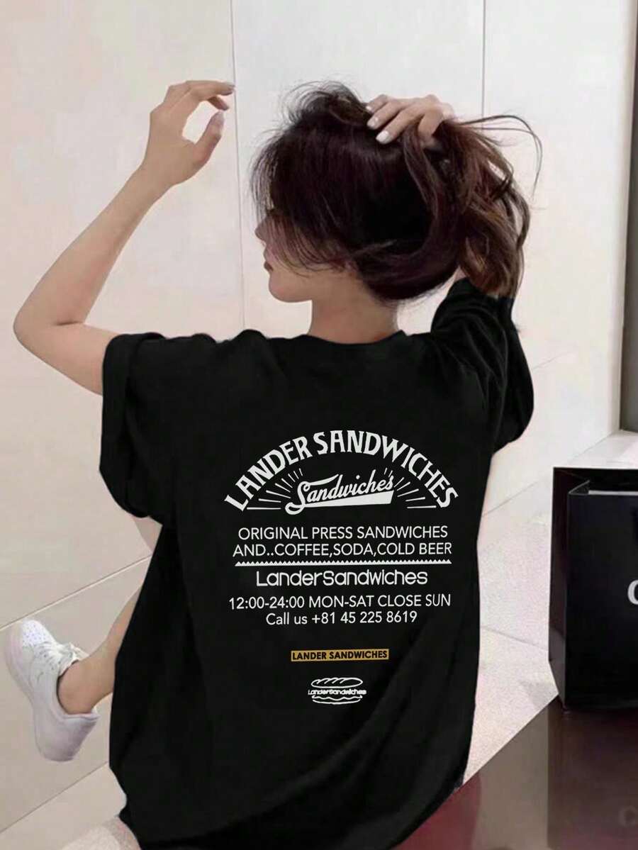 Camisetas de Tallas grandes - Negro - Ver 1