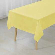 2pcs Solid Color Premium Disposable Plastic Tablecloths, Decorative Rectangular Disposable Tablecloths, Easy To Clean White Plastic Tablecloths, Suitable For Parties, Events, Weddings, Christmas, Birthdays, Rectangular Tablecloths, Wedding Decor - Multiple Styles - View 8