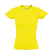 SOLS Womens/Ladies Imperial Short-Sleeved T-Shirt - Lemon - View 2