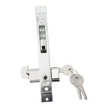 Silver Sliding Door Security Hook Lock Practical Replacement Door Latch - A - View 4