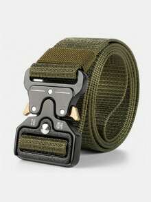 1pc Plastic Quick-Release Buckle Functional Style Belt, Suitable For Outdoor Sports, Hiking, Training, Wear-Resistant, Versatile Pants Belt, Multiple Colors Available - 1Pc - View 3