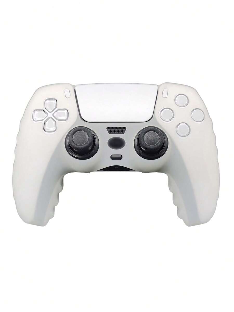 Compatible con PlayStation 5, Funda de silicona para mando de juego, Diseño antideslizante, antirrayaduras y antitranspirante que mejora la sensación de operación de juego, Diseño de apertura inferior grande que permite la carga directa con la base de carga, Accesorio de juego práctico - Humo y niebla - Ver 1