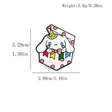SANRIO 1件可愛卡通胸針，金屬徽章，柔軟甜美貓咪合金胸針，包包配件針 - 彩色 - 查看 6